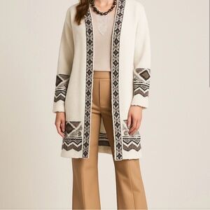 Rachel Zoe Cozy Aztec Printed Duster